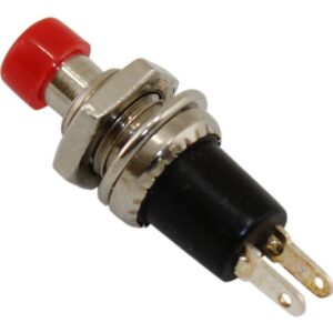 Mini Pulsador 2 Pin Normal/abierto Rojo 2 Unidades