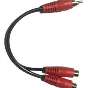 Cable Rca Y Audio 2 Hembras 1 Macho Kuma Pack 2