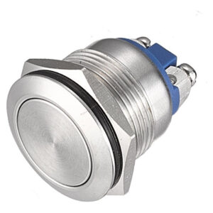 Botón Pulsador 2 Pin Normal/abierto 20mm Acero