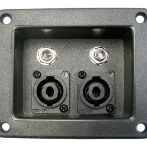 Base Corneta Doble Jack Speakon Jack 1/4 10x8.5cm