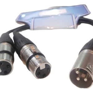 Cable Xlr Ye 1 Macho Canon A 2 Hembras Canon 15 Cm
