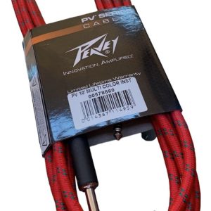 Cable Para Instrumento Plug 1/4 6.3mm 3 Metros Tela Peavey