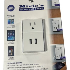 Cargador Tomacorriente De Pared Adaptador 10w Usb Mivic's