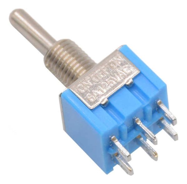 Switch Interruptor On/off 125v 6pin 2 Pases 3a - Image 2
